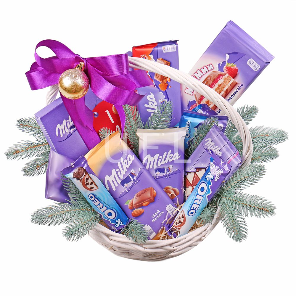 New Year basket Milka