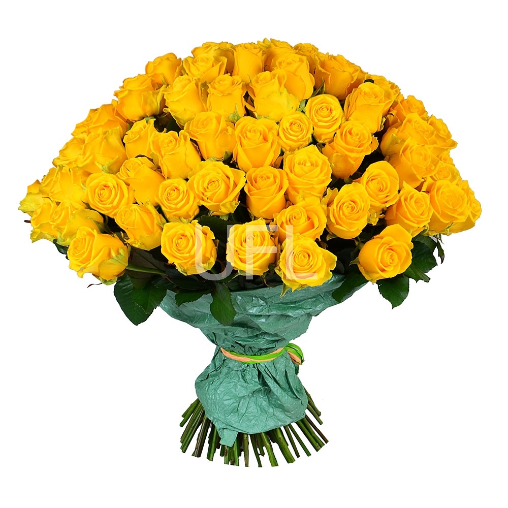 101 жовта троянда Кременчук