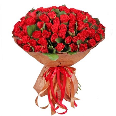 101 красная роза Эль-Торо Владимирец