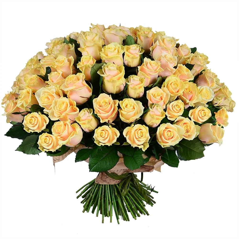 101 creamy roses 34875 грн