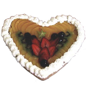 Fruit Heart Cake