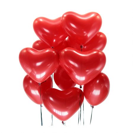 15 red balloons Heart Brokopondo