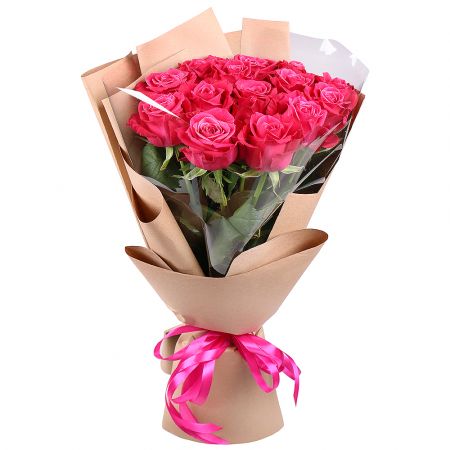 15 hot pink roses Miory