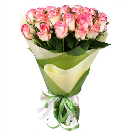 25 розовых роз Торитто