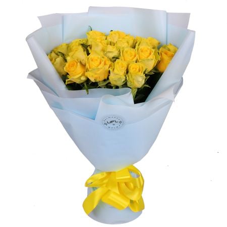 25 жовтих троянд Київ