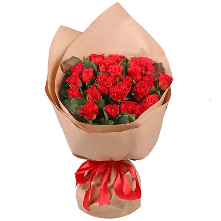 25 красных роз Кирьят-Шмона