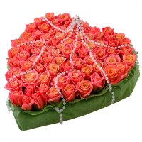Букет Серце янгола 75 троянд