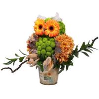 Букет Игрушка из цветов - Тетушка сова