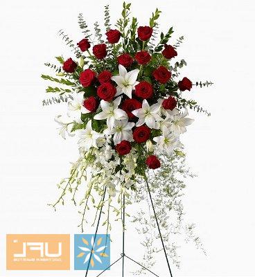 Funeral arrangment of fresh flowers №4 Bronte