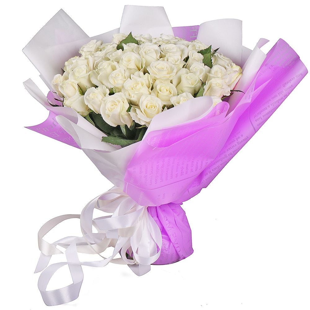 Bouquet 51 white roses 211 $