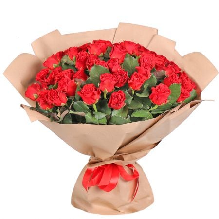 51 красная роза Кейсария Кибуц