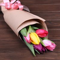 5 mix tulips (from 3 pcs) <!-- Minsk -->
