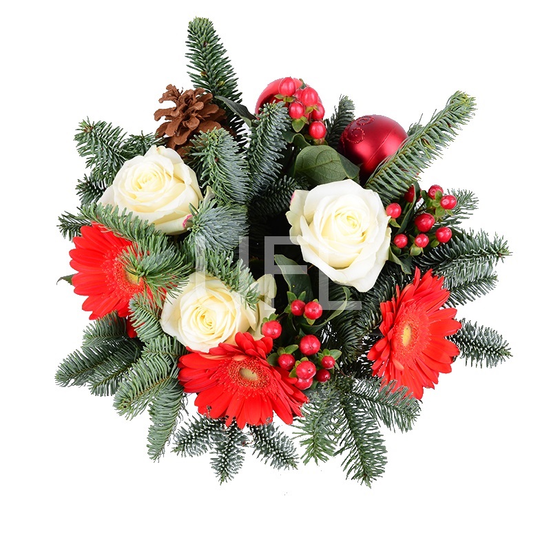 Christmas tree bouquet+Chocolate Santa Claus