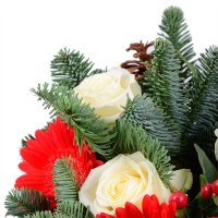 Christmas tree bouquet+Chocolate Santa Claus Sevastopol