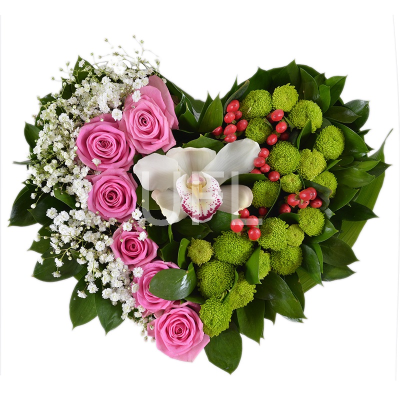  Bouquet Flower heart
													