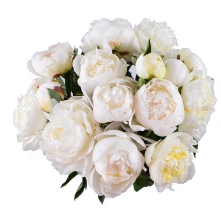  Bouquet White peonies
													