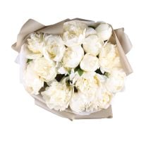  Bouquet White peonies Montreal
														