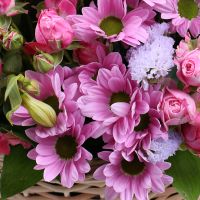  Bouquet Purple basket
														