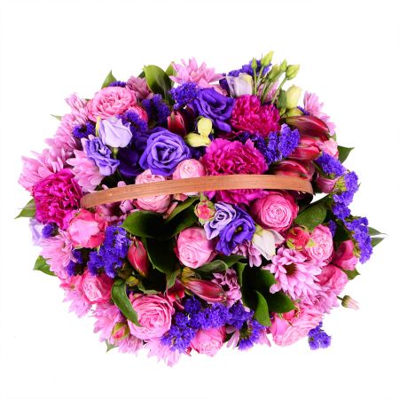  Bouquet Purple basket
													