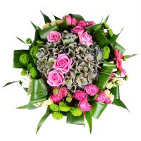 Bouquet of flowers Pink-and-green
														