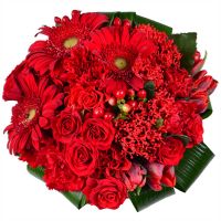 Bouquet of flowers Red
														