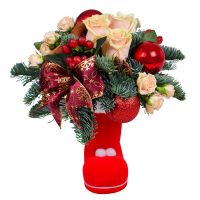  Bouquet Christmas boot Dnipro
														