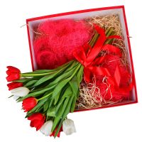 Тюльпаны в коробке Тернополь