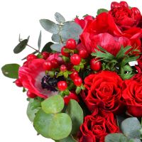 Букет квітів Гранатовий Мелітополь (доставка тимчасово не виконується)