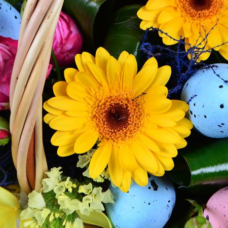 Easter flower basket