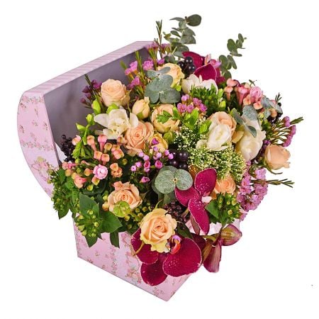 Букет цветов Марсала
														