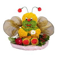 Игрушка из цветов - Пчелка <!-- Минск -->