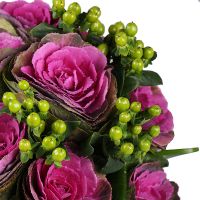 Bouquet with Brassica Mariupol (delivery currently not available)