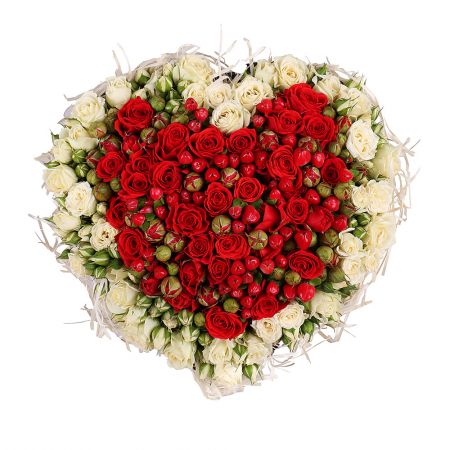  Bouquet Flaming Heart
													