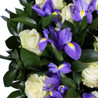 Funeral Wreath with Irises