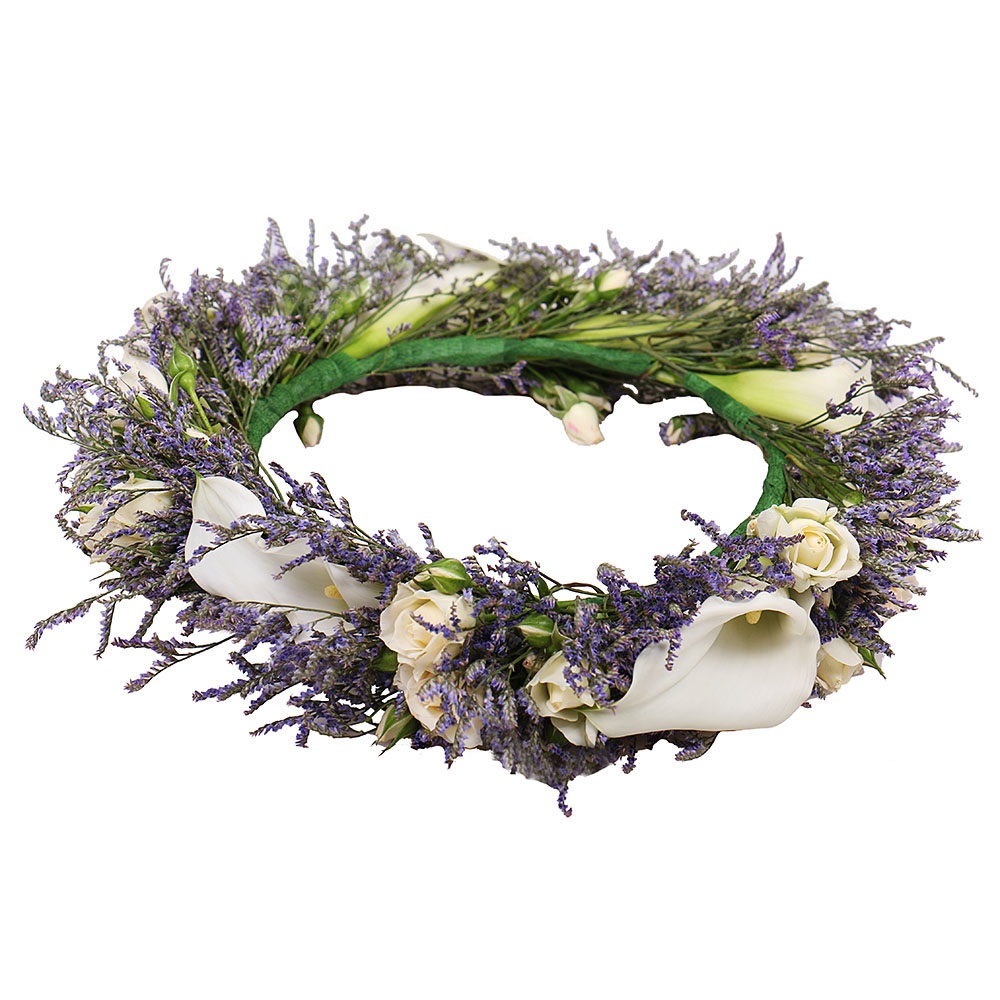  Bouquet Lavender Wreath 
													