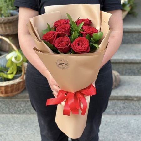 7 красных роз Признание Киев