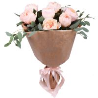 7 кремовых роз Дэвида Остина
