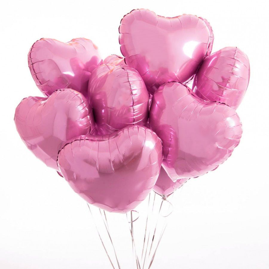 7 foil hear balloons 88 $