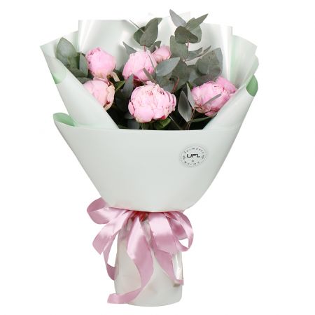 7 light pink local peonies Mersin