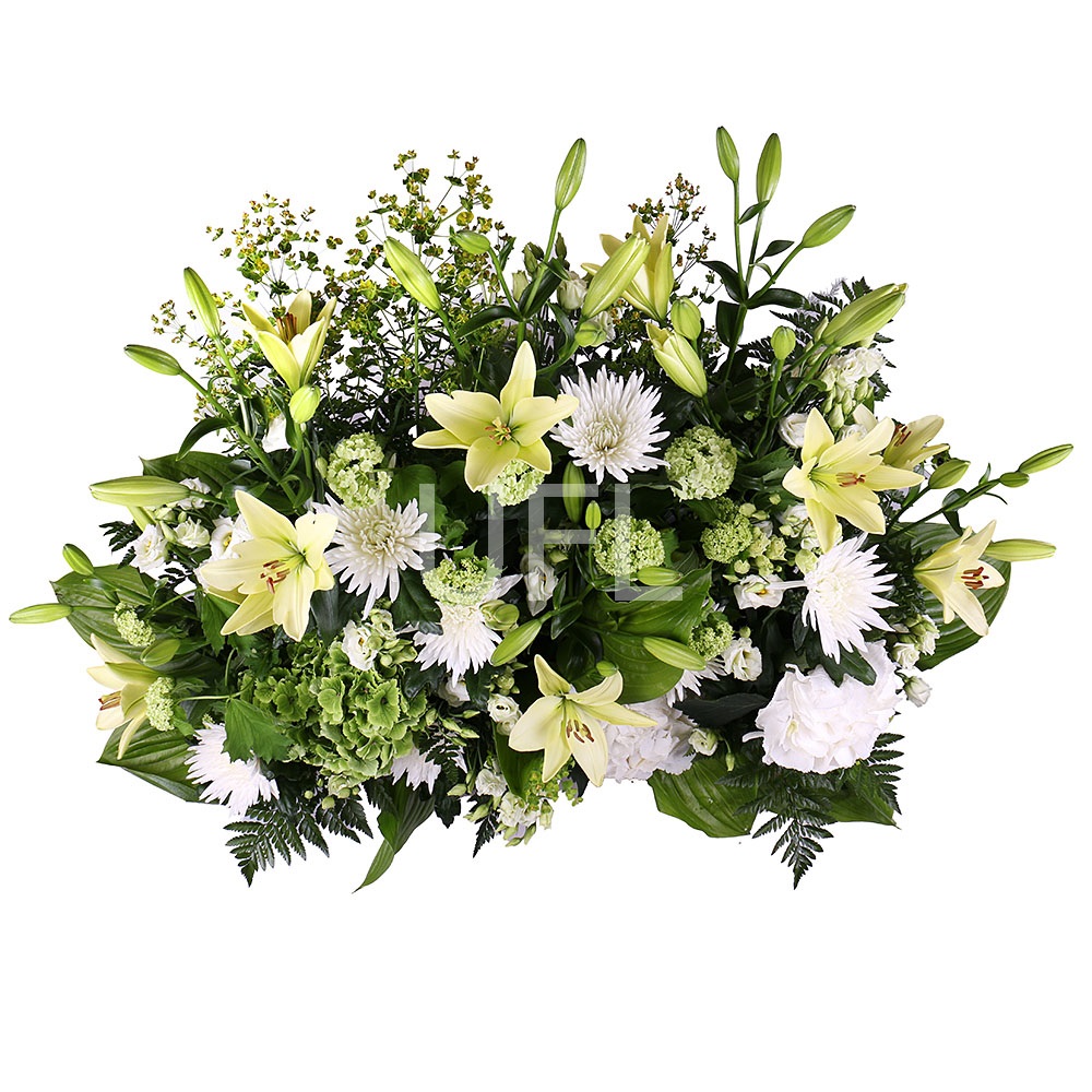 Basket of white flowers 548 $