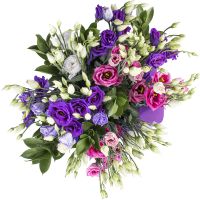 Bouquet with eustoma Svencionys