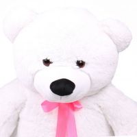 Teddy bear white 70 cm Alma-Ata