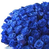 Букет Поштучно синие розы