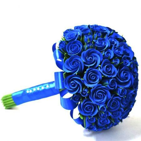 Blue rose wedding bouquet Blue rose wedding bouquet