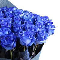 Букет Із 51 синьої троянди 