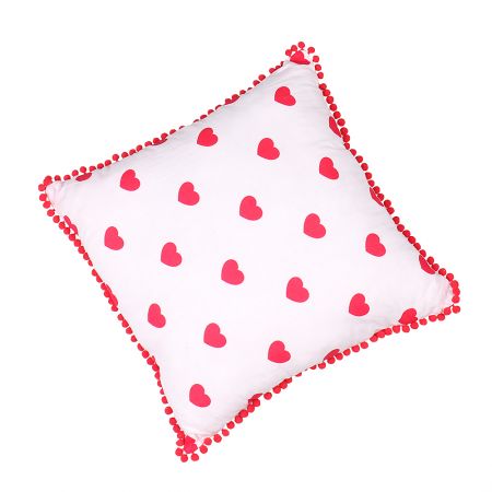 Pillow with hearts double-sided