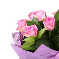 Of 9 pink roses