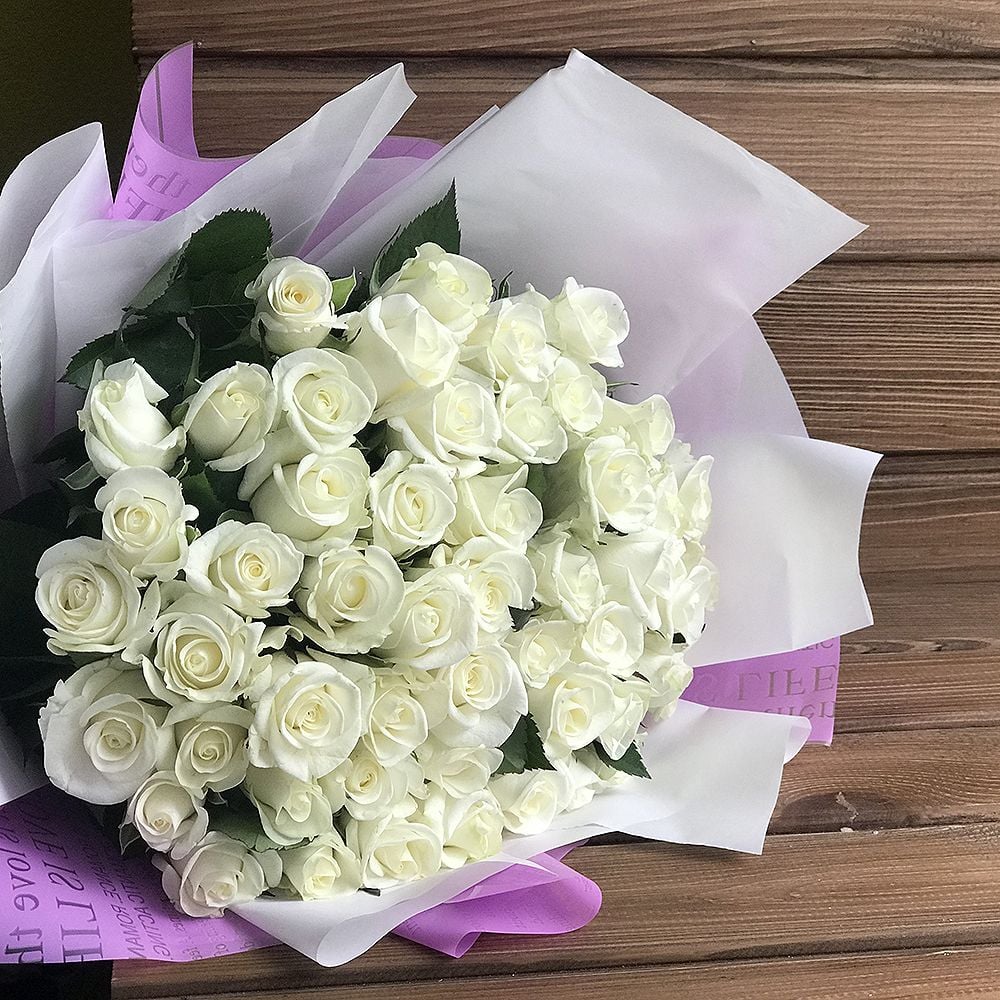 51 white roses