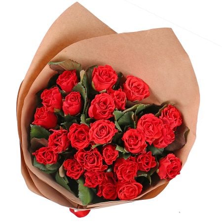 25 красных роз