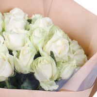 25 white roses